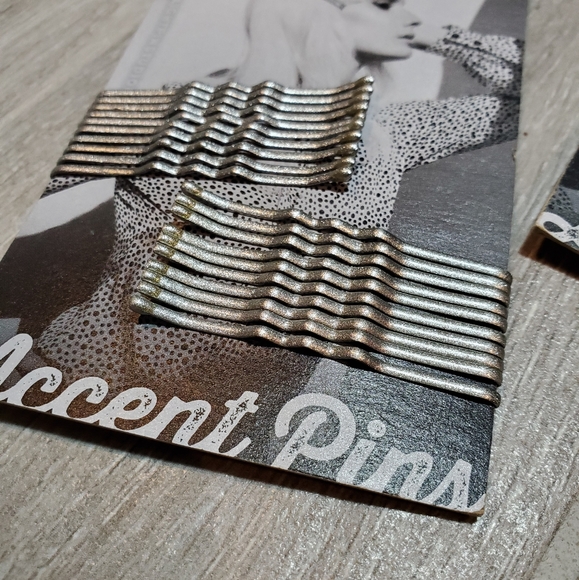 Straight Pin Studio Accent Silver Pins Bobbie Pins - Picture 2 of 3